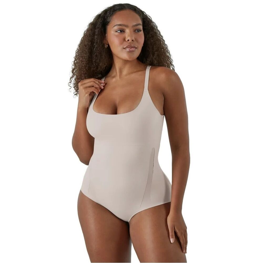 Maidenform Modern Sculpts Extra Firm Shapewear Bodysuit Blush 2X  NEW